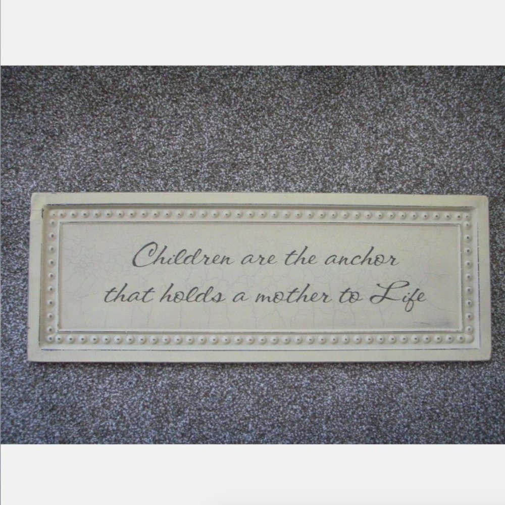 22" Nursery Decor - Rustic Wall Metal Sign